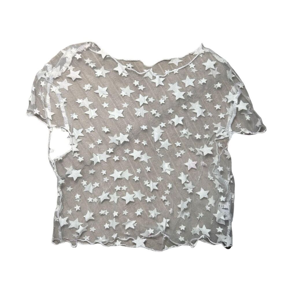 Women's White Crop-top